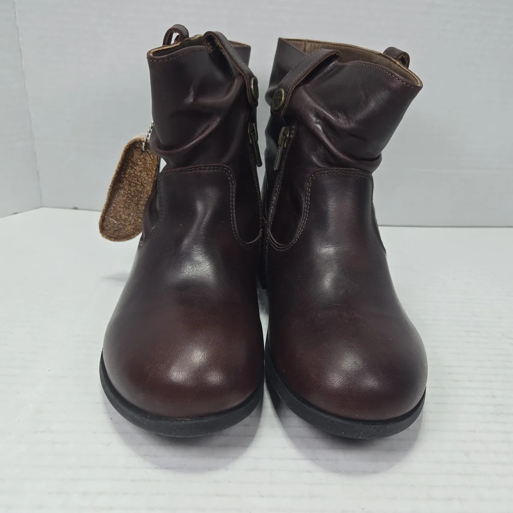 Birkenstock Sarnia Espresso Leather Chelsea Ankle Boots Size EU 36 narrow US 5